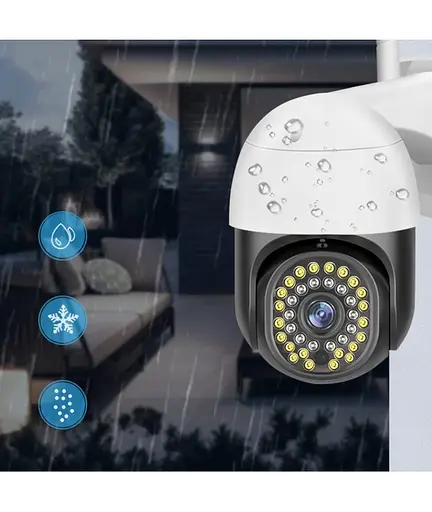 IP-камера видеонаблюдения Wi-Fi Heckermann C19 + карта 16 ГБ уличная поворотная - фото 2