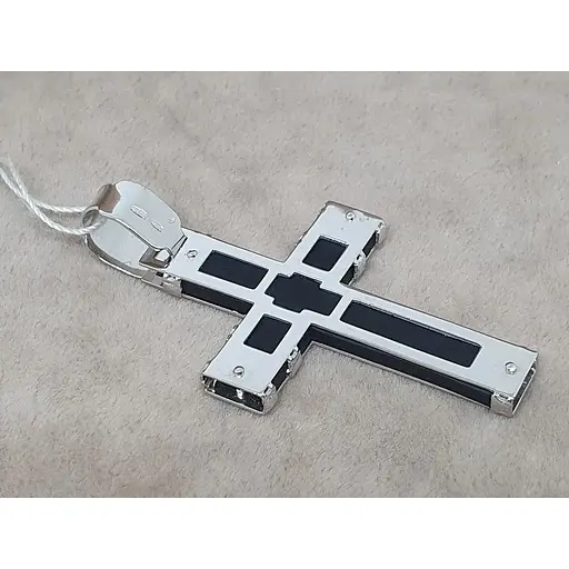 Золотой крестик Tango с каучуком. 940020В - фото 3