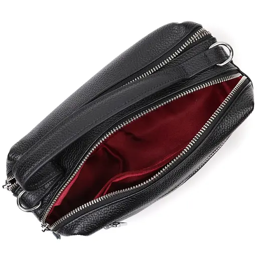 Сумка Vintage прямоугольная для женщин на два отделения из натуральной кожи 22х13х11 см sum0028993 - фото 6