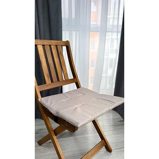 Водоотталкивающая подушка на стул Капучино однотон (2 шт.) - фото 2