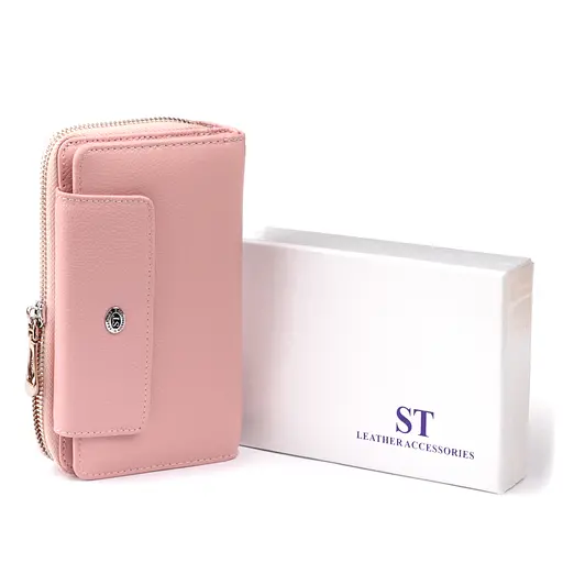 Кожаный женский кошелек ST Leather 19х9.5х2.5 см acs0015404 - фото 7