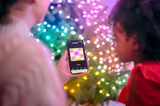 Twinkly Гірлянда Smart LED Twinkly Strings Star RGB 200 IP20 12м USB-C кабель зелений без БЖ - фото 9