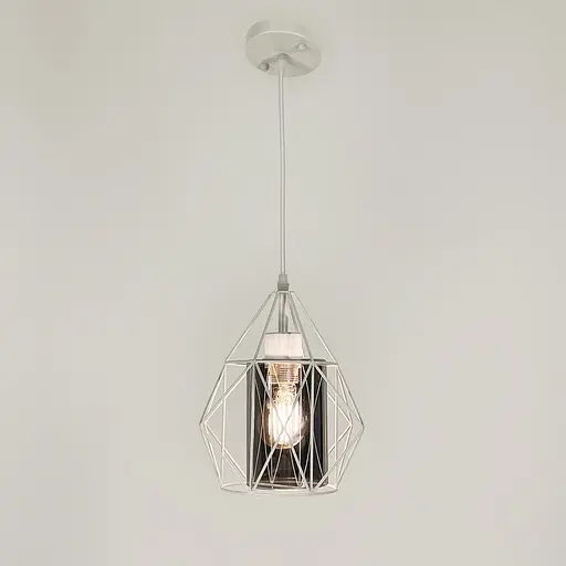 Підвіс у білому корпусі із графітовим плафоном Line.F 12652/1 WT+GR - фото 5