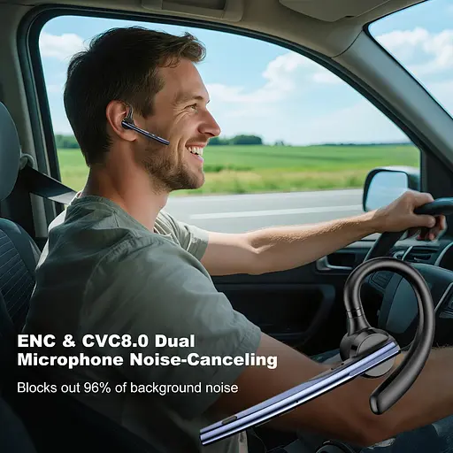 Профессиональная Bluetooth-гарнитура New Bee M54 черный - фото 6