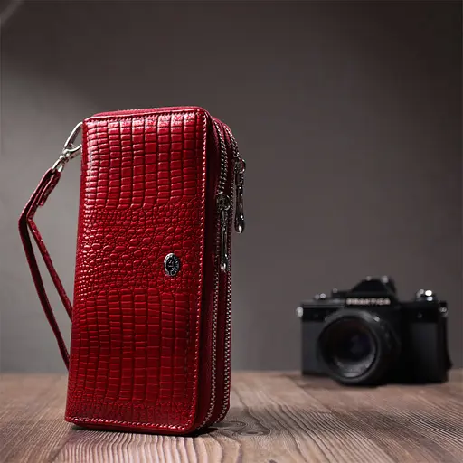 Кожаный женский кошелек ST Leather 19х9.5х4 см acs0029408 - фото 10