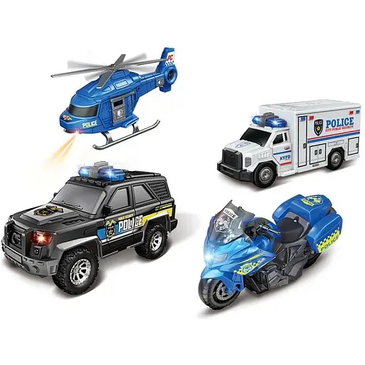 Набор полицейского транспорта Cars S 4 в 1 (CJ-4835123) - фото 2