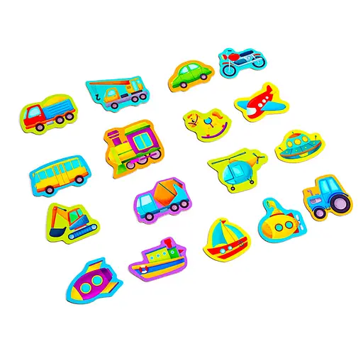 Набор магнитов MAXI "Транспорт" Vladi Toys VT3106-26, 17 шт - фото 3