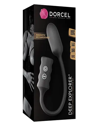 Віброяйце Dorcel Deep Explorer 35.5 см чорний - фото 5