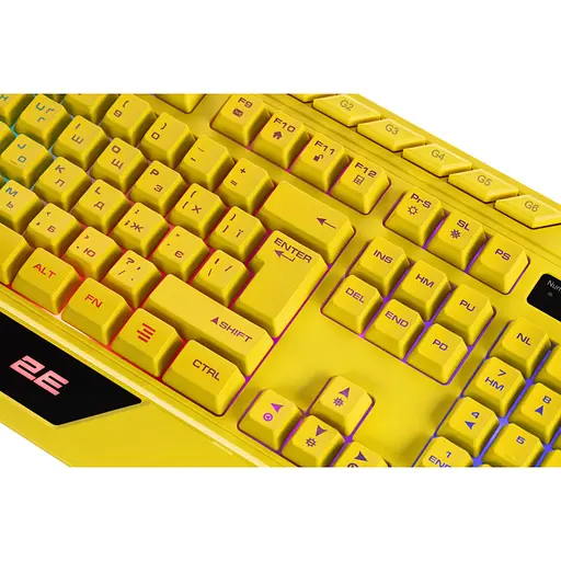Клавиатура 2E Gaming KG315 RGB USB UA Yellow (2E-KG315UYW) - фото 6