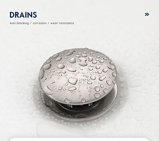 Донний клапан Frap F62-5, автомат, 1 1/4", сатин, Хром матовий - фото 2