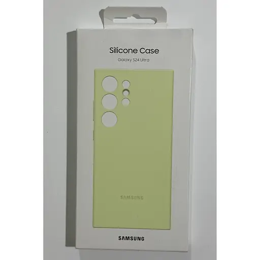 Оригинальный силиконовый чехол Samsung Silicone Case для Samsung Galaxy S24 Ultra (S928) Light Green EF-PS928TGEGWW - фото 5