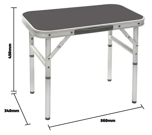 Стол Bo-Camp 56x34 cm Grey (1404394) (DAS303274) - фото 4