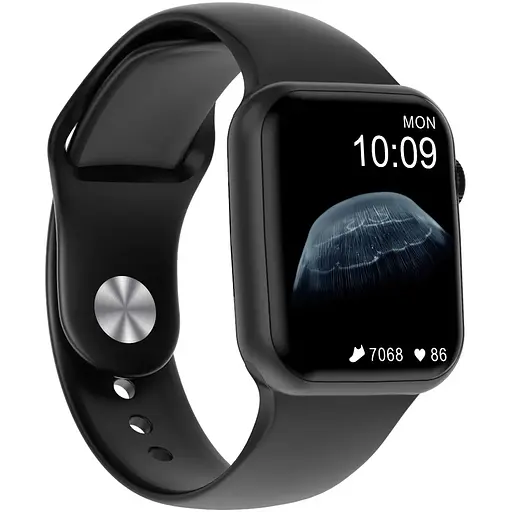 Умные часы NO.1 DT100 Pro Silicone с измерением пульса Черный - фото 2