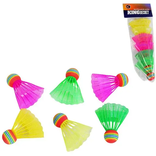 Воланчик для бадмінтону, 6 шт.