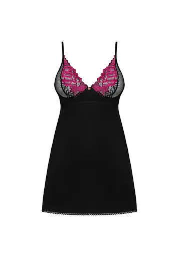 Сорочка Obsessive Rosenty XL/2XL чорний - фото 5