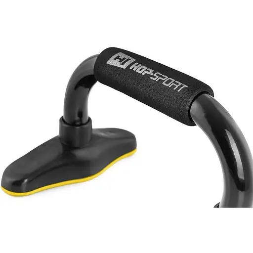 Упоры для отжиманий металлические Hop-Sport HS-M020PU черно-желтые - фото 3