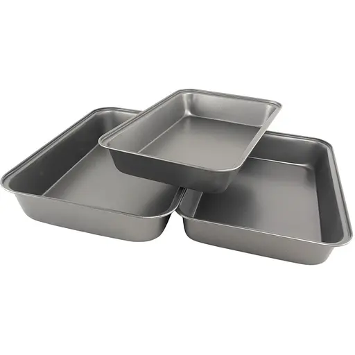 Набор прямоугольных противней А-плюс 3 шт. (000008067) - фото 1