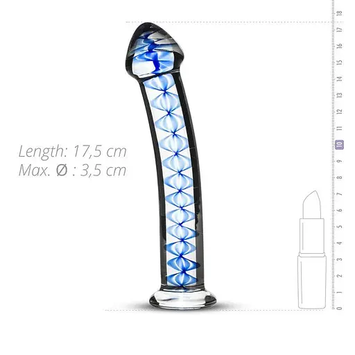 Скляний дилдо Gildo Glass Dildo No. 4 - фото 2