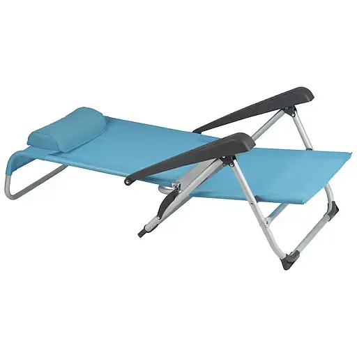 Крісло розкладне Bo-Camp Saint-Tropez блакитне (DAS303394) - фото 2