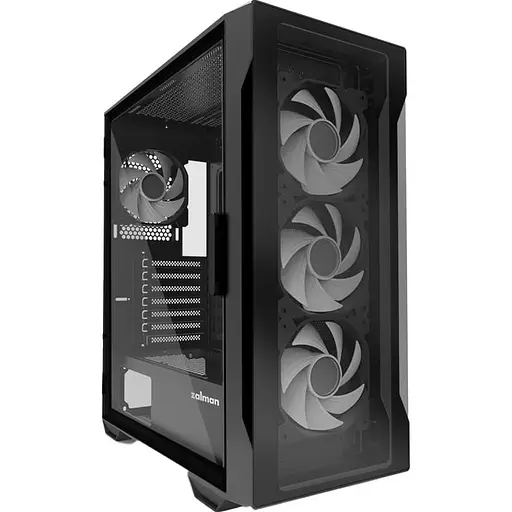 Корпус Zalman I3 Neo TG из закаленного стекла без блока питания, черный (I3NEOTGBLACK) без блока питания - фото 2