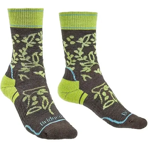 Носки Bridgedale Hike MW Endurance Boot Wmn Pattern Brown/Lime M (1053-710093.120.M)