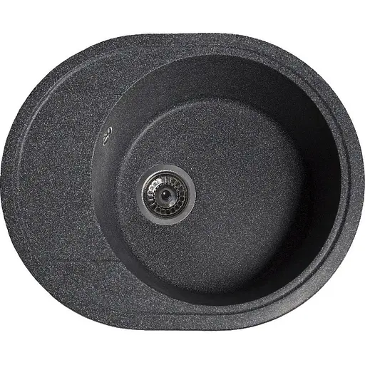 Гранітна кухонна мийка Romzha Voce Grafit (201) з крилом - фото 1