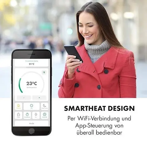 Конвекторний обігрівач Klarstein Bornholm Smart WiFi 2000 Вт білий (10034390) - фото 8