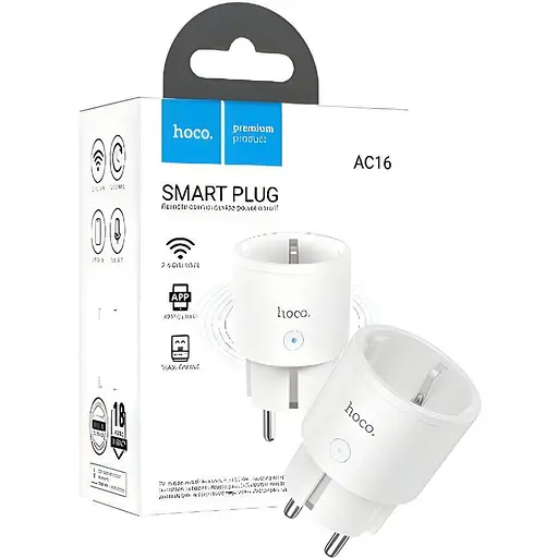 Розумна розетка Hoco AC16 Wi-Fi Смарт-контроль для вашого будинку