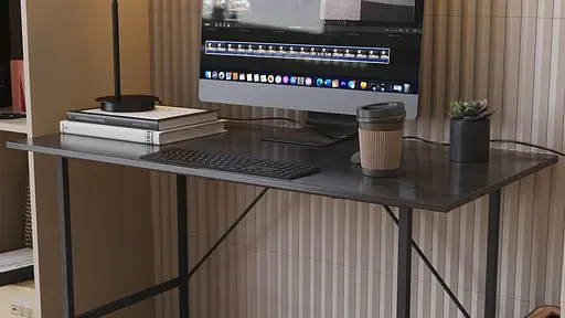 Стіл письмовий Line Тайм Ferrum-decor 750x1000x600 Чорний метал ДСП Сосна Кембра 16 мм (FRD-104873) - фото 4