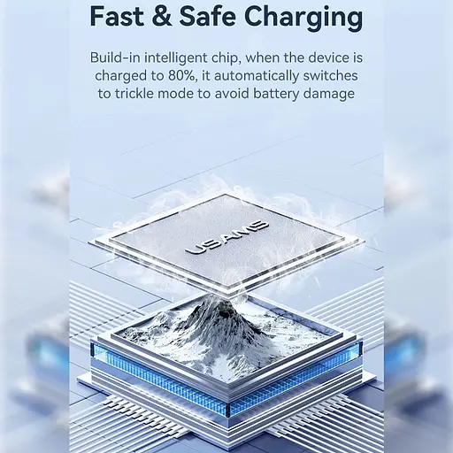 Дата кабель USAMS US-SJ689 Striped KY Ser. USB to Lightning 2.4A (1m) Black - фото 4