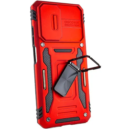 Чохол ударостійкий Epik Camshield Army Ring для Xiaomi Redmi Note 11 (Global)/Note 11S/Note 12S Червоний/Red - фото 3