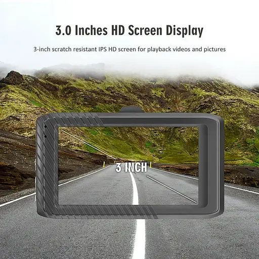 Автомобильный видеорегистратор DVR-T666Y (1 камера) HD 1080P - фото 6