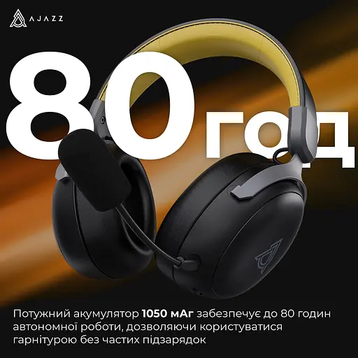 Наушники Ajazz AHM08 MAX 3-Mode Black (AHM08-MAX-BGY) - фото 8