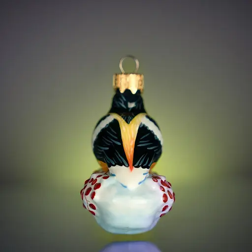 Ялинкова прикраса Різдвяні історії Синиця на горобині скло (4820001045840) - фото 4