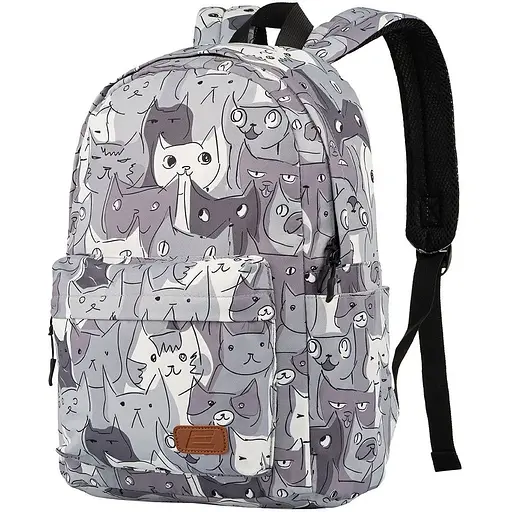 Рюкзак 2E TeensPack Cats серый