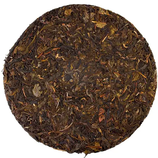 Шен Пуэр Мэнку Старый, но ярый 2008 г. - блинчик, 357 г - фото 4