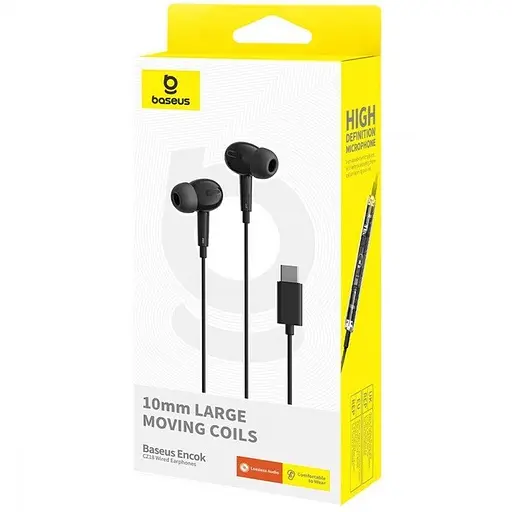 Наушники Baseus проводные Encok CZ18 (коннектор Type-C) черные - фото 8