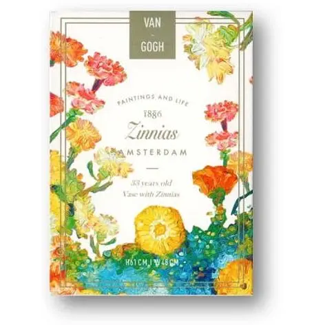 Карти гральні United States Playing Card Company Van Gogh Playing Cards - Zinnias Borderless