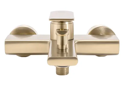 Смеситель для ванны Rea Verso настенный с изливом brushed gold REA-B6565 Золотой - фото 2