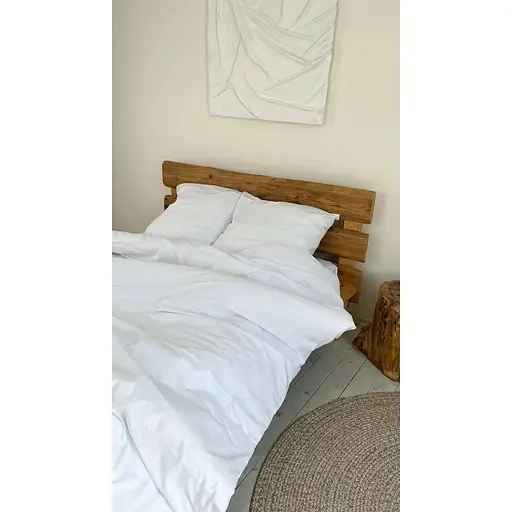 Комплект постельного белья Евро #Snow white белоснежный - фото 4