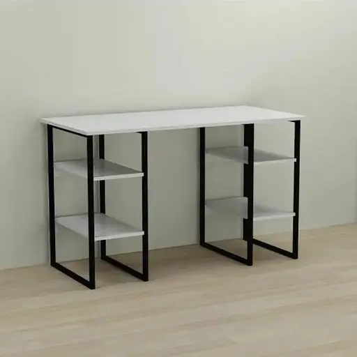 Комп'ютерний стіл Ferrum-decor Карен 75x120x60 чорний ДСП Білий 32мм (FRD-102045)