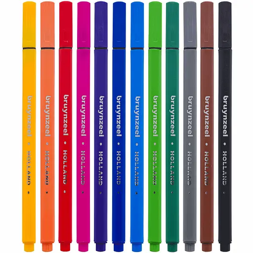 Набір лінерів FINELINER 12 кольорів Bruynzeel - фото 2