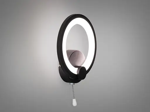 Світлодіодний приліжковий світильник Romin для читання 17W чорне кільце - фото 2