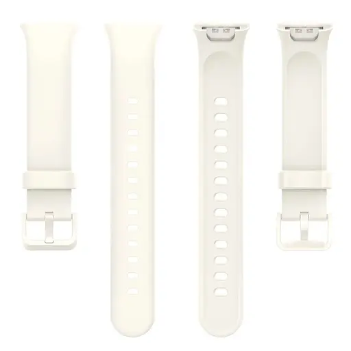 Силиконовый ремешок Tamister для Xiaomi Mi Smart Band 7 Pro Cremy white - фото 2