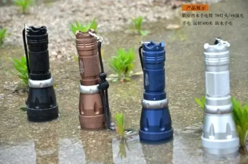 Подводный водонепроницаемый противоударный фонарь Police 8766-L2 для дайвинга - фото 4