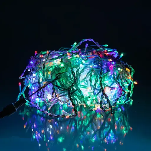 Вулична гірлянда Бахрома GarlandoPro 36 м 600 LED білий дріт Мультиколор 36MWML