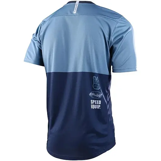 Велоджерси Troy Lee Designs Flowline SS Jersey Scripter M Sky Blue (1106-335916013) - фото 2