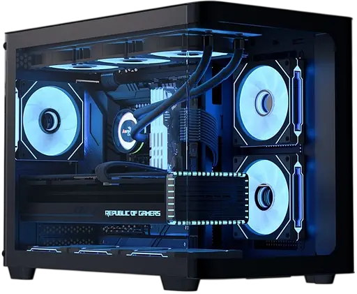 Корпус Aerocool P300C-G-BK-v1 ARGB Black (ACCS-PN02033.11) - фото 1