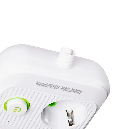 Мережевий фільтр-подовжувач Yiwu HP-5-21 LUXE F016U Yiwu на 3 розетки 6 USB 4,75 метри білий   - фото 5