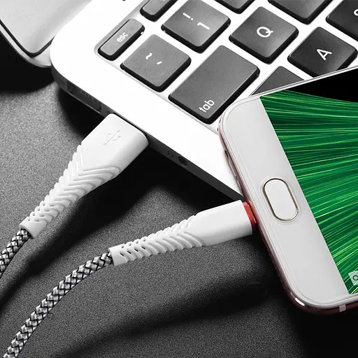 Кабель Borofone BX25 USB to MicroUSB 1 м белый - фото 1